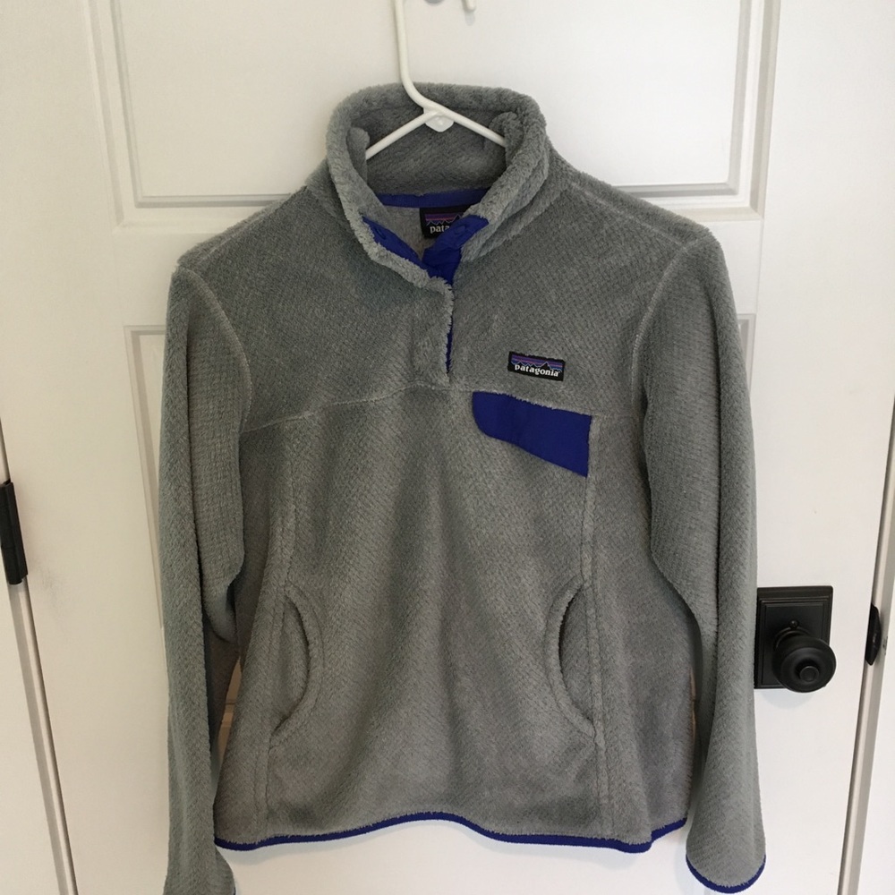 Grey and Blue Fuzzy Patagonia